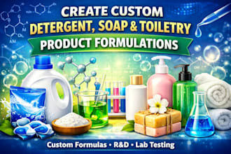 create custom detergent soap  toiletry product formulations