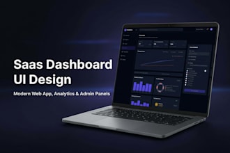 design a modern saas dashboard, admin panel UI UX in figma