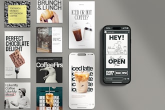 design social media posts and stories