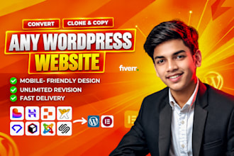 clone convert replit hostinger ai durable wix or lovable to wordpress elementor