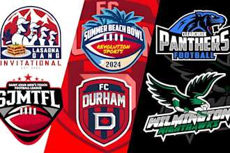 do modern logo design for sports team, business, brand, baseball