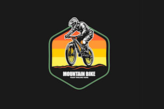 create exclusive and marvelous bike racing logo design