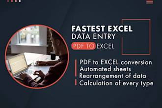 convert PDF to excel, fast data extraction expert