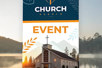 create unique church flyer or social media flyer in 4hrs