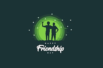 create attractive and imagination friends logo design