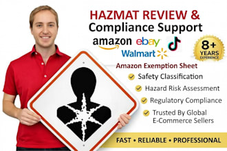 provide services for amazon hazmat review