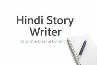 write original hindi stories and creative content