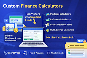 build a custom mortgage or finance calculator for your website