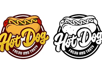 design high quality hot dog logo