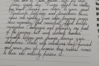 create neat aesthetic handwriting