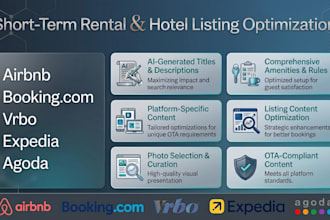 do optimize vacation rentals and hotel listings