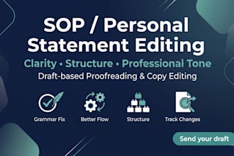 polish statement of purpose sop draft clarity and structure