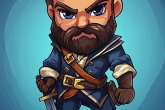 draw 2d game character