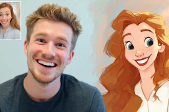 do disney cartoon portrait