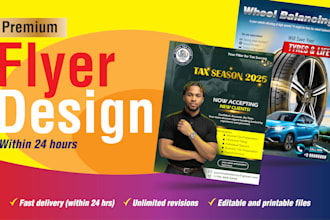 design premium flyer within 24 hours