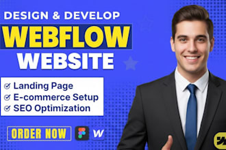 design, redesign, or develop webflow webflow landing, webflow expert