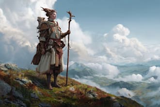 create a fantasy illustration