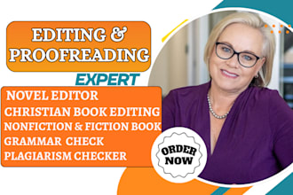 proofread and edit christian memoir, grammar and plagiarism check, novel editor