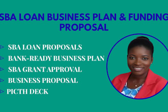 write sba loan business plan and funding proposal for approval