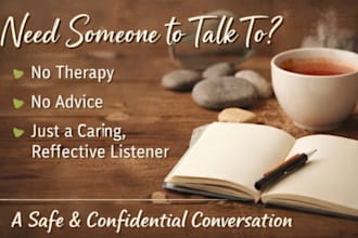 provide active listening and emotional support