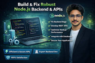 resolve node js backend bugs and API issues