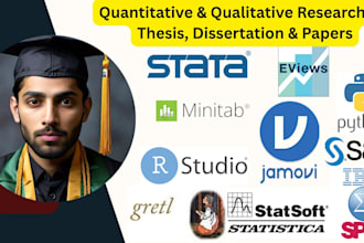 statistical data analysis for thesis, dissertation and research projects