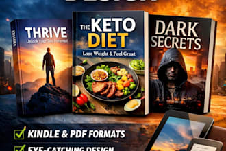 design a professional amazon kindle ebook cover