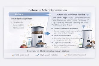 create a high converting amazon product listing with SEO and ai