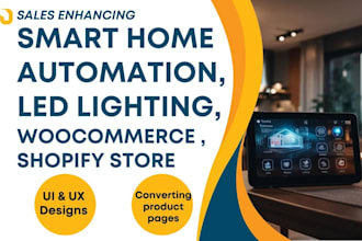 build modern smart home, led lighting, home automation woocommerce store