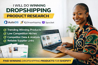 do winning dropshipping product research using autods, cj  spocket