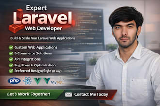 be your professional full stack laravel developer