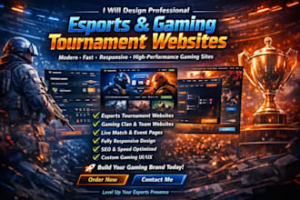 design tournament website esport website gaming website esport gaming website