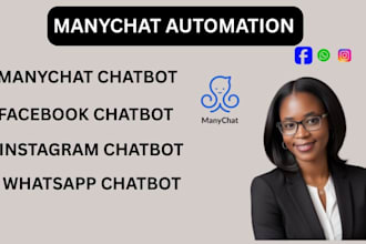 manychat automation instagram facebook whatsapp chatbot using manychat chatbot