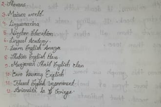 provide neat and sophisticated handwriting