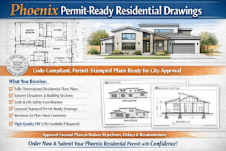 design permit ready stamped residential drawings meeting phoenix code