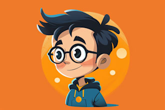 design unique business and cartoon logo