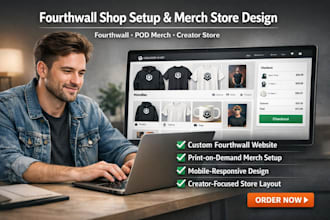 setup fourth wall shop fourthwall website design fourthwall merch pod store