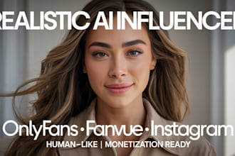 create a realistic ai influencer model for onlyfans fanvue instagram  influencer