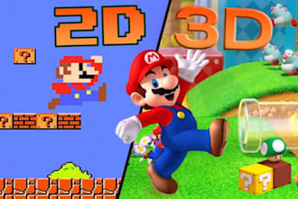 unity 2d and 3d, unity game development for mobile game, 3d game art design