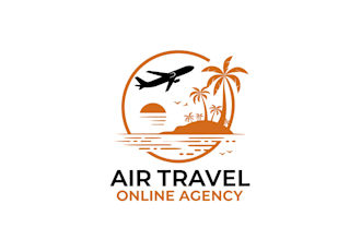create exclusive and marvelous travel logo design