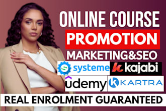 udemy online course promotion, boost online course sales with organic marketing