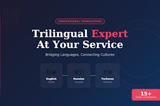 translate english russian turkmen documents professionally