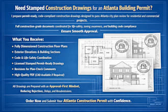prepare stamped construction drawings for atlanta building permits