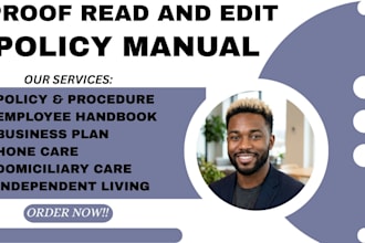 review and edit home care, health care, domiciliary policies