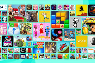 build html arcade game website,ads for you to earn,with 2k game,poki, miniclip