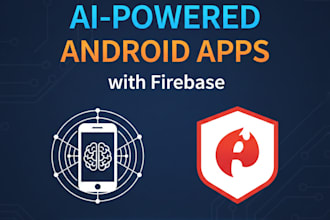 develop professional android app with ai and firebase