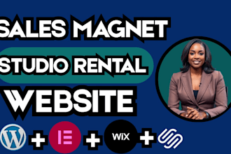 design studio rental website music studio website event studio site rental site