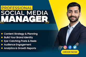 be your social media marketing manager and content creator