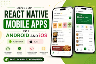 develop react native mobile apps for android and ios