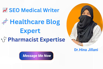 write SEO medical blog articles by a hospital pharmacist